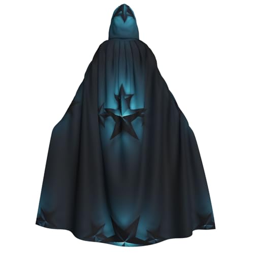 Luckily&Day Halloween-Umhang mit Sternen-Druck, Umhang mit Kapuze, Umhang für Erwachsene, Cosplay, Zauberer, Hexe, Wikinger, Robe, Umhang Luckily&Day Halloween-Umhang mit Sternen-Druck, Umhang mit Kapuze, Umhang für Erwachsene, Cosplay, Zauberer, Hexe, Wikinger, Robe, Umhang von Luckily&Day