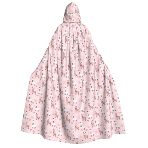 Luckily&Day Lama, bedrucktes Halloween-Kostüm, Kapuzenumhang für Erwachsene, Cosplay, Zauberer, Hexe, Wikinger, Robe, Umhang Luckily&Day Lama, bedrucktes Halloween-Kostüm, Kapuzenumhang für Erwachsene, Cosplay, Zauberer, Hexe, Wikinger, Robe, Umhang von Luckily&Day