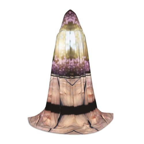 Luckily&Day Lavendel auf Holzdruck, Halloween-Kostüm, Kapuzenumhang für Männer und Frauen, Party, Cosplay, Zauberer, Hexe, Wikinger, Robe Luckily&Day Lavendel auf Holzdruck, Halloween-Kostüm, Kapuzenumhang für Männer und Frauen, Party, Cosplay, Zauberer, Hexe, Wikinger, Robe von Luckily&Day