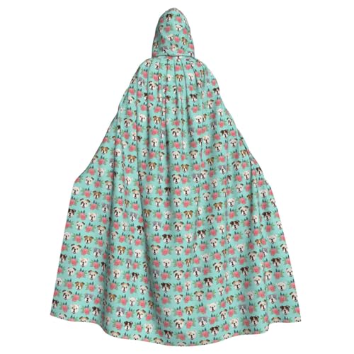Luckily&Day Lustiger englischer Hunde-Druck, Wikinger-Kostüm, Umhang für Herren und Damen, Halloween-Umhang, Cosplay, Zauberer, Hexe, Kapuzenmantel Luckily&Day Lustiger englischer Hunde-Druck, Wikinger-Kostüm, Umhang für Herren und Damen, Halloween-Umhang, Cosplay, Zauberer, Hexe, Kapuzenmantel von Luckily&Day