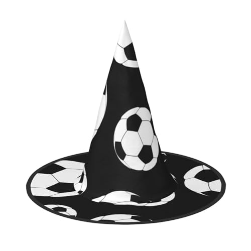 Luckily&Day Schwarzer Fußball-Hexenhut, Halloween-Hexenhut, Steeple-Top-Kostüm, Zubehör, Damen, Kopfbedeckung für Party, Cosplay Luckily&Day Schwarzer Fußball-Hexenhut, Halloween-Hexenhut, Steeple-Top-Kostüm, Zubehör, Damen, Kopfbedeckung für Party, Cosplay von Luckily&Day