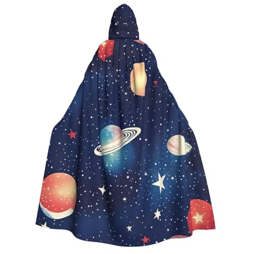 Luckily&Day Sternenhimmel-Universum, Weltraum-Druck, Halloween-Kostüm, Kapuzenumhang für Cosplay, Zauberer, Hexe, Wikinger, Robe, Umhang Luckily&Day Sternenhimmel-Universum, Weltraum-Druck, Halloween-Kostüm, Kapuzenumhang für Cosplay, Zauberer, Hexe, Wikinger, Robe, Umhang von Luckily&Day