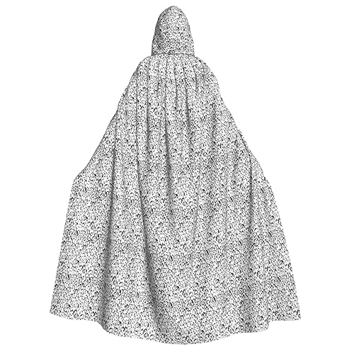 Luckily&Day Stilvolle Menge von Pinguinen Druck Halloween Kostüm Kapuzenumhang Umhang für Cosplay Zauberer Hexe Wikinger Robe Umhang Umhang von Luckily&Day