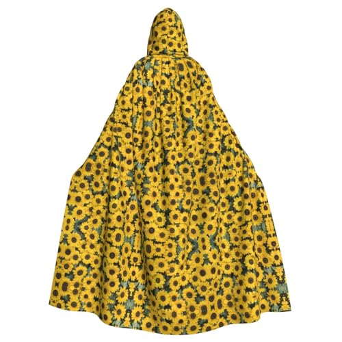 Luckily&Day Süßer Sonnenblumen-Druck, Wikinger-Kostüm, Umhang für Herren und Damen, Halloween-Umhang, Cosplay, Zauberer, Hexe, Kapuzenmantel Luckily&Day Süßer Sonnenblumen-Druck, Wikinger-Kostüm, Umhang für Herren und Damen, Halloween-Umhang, Cosplay, Zauberer, Hexe, Kapuzenmantel von Luckily&Day