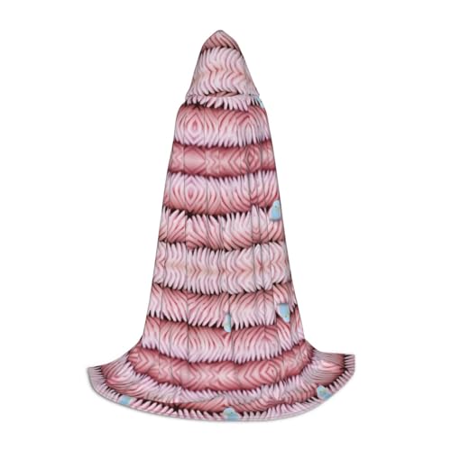Luckily&Day Süßer blauer Fisch-1-Druck, Halloween-Kostüm, Kapuzenumhang für Männer und Frauen, Party, Cosplay, Zauberer, Hexe, Wikinger, Robe Luckily&Day Süßer blauer Fisch-1-Druck, Halloween-Kostüm, Kapuzenumhang für Männer und Frauen, Party, Cosplay, Zauberer, Hexe, Wikinger, Robe von Luckily&Day