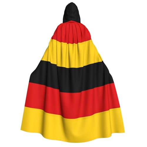 Luckily&Day Umhang mit Deutschlandflagge, Halloween-Kostüm, Kapuzenumhang für Erwachsene, Cosplay, Zauberer, Hexe, Wikinger, Gewand, Umhang Luckily&Day Umhang mit Deutschlandflagge, Halloween-Kostüm, Kapuzenumhang für Erwachsene, Cosplay, Zauberer, Hexe, Wikinger, Gewand, Umhang von Luckily&Day