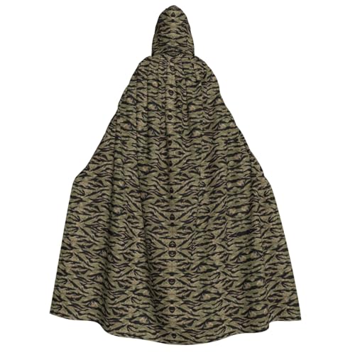 Luckily&Day Umhang mit Kapuze und Tigerstreifen, Camouflage-Druck, für Erwachsene, Cosplay, Zauberer, Hexe, Wikinger, Gewand, Umhang Luckily&Day Umhang mit Kapuze und Tigerstreifen, Camouflage-Druck, für Erwachsene, Cosplay, Zauberer, Hexe, Wikinger, Gewand, Umhang von Luckily&Day