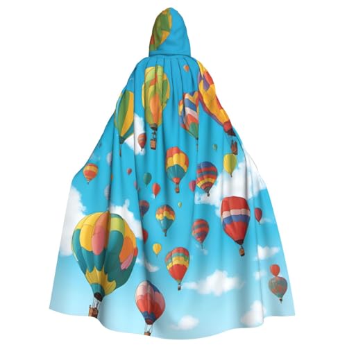 Luckily&Day Umhang mit bunten Luftballons, blauer Himmel, Wikinger-Kostüm, Umhang für Herren und Damen, Halloween, Cosplay, Zauberer, Kapuzenmantel Luckily&Day Umhang mit bunten Luftballons, blauer Himmel, Wikinger-Kostüm, Umhang für Herren und Damen, Halloween, Cosplay, Zauberer, Kapuzenmantel von Luckily&Day