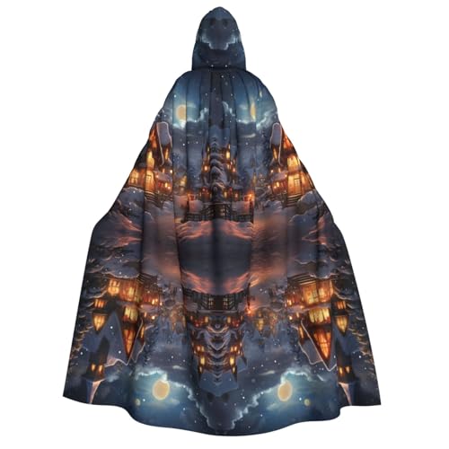 Luckily&Day Weihnachtliches Halloween-Kostüm, Kapuzenumhang für Erwachsene, Cosplay, Zauberer, Hexe, Wikinger, Robe, Umhang Luckily&Day Weihnachtliches Halloween-Kostüm, Kapuzenumhang für Erwachsene, Cosplay, Zauberer, Hexe, Wikinger, Robe, Umhang von Luckily&Day
