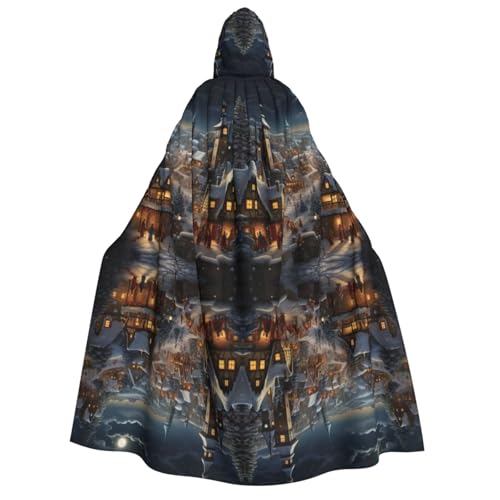 Luckily&Day Weihnachtliches Halloween-Kostüm, Kapuzenumhang für Erwachsene, Cosplay, Zauberer, Hexe, Wikinger, Robe, Umhang Luckily&Day Weihnachtliches Halloween-Kostüm, Kapuzenumhang für Erwachsene, Cosplay, Zauberer, Hexe, Wikinger, Robe, Umhang von Luckily&Day