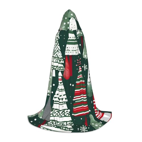 Luckily&Day Weihnachtsbäume Druck Halloween Kostüm Kapuzenumhang Umhang für Männer Frauen Party Cosplay Zauberer Hexe Wikinger Robe Luckily&Day Weihnachtsbäume Druck Halloween Kostüm Kapuzenumhang Umhang für Männer Frauen Party Cosplay Zauberer Hexe Wikinger Robe von Luckily&Day