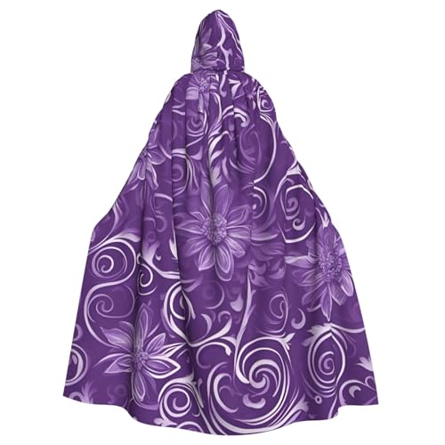 Luckily&Day Wikinger-Kostüm, Umhang mit floralem Wirbel, Efeu-Druck, für Herren und Damen, Halloween, Cosplay, Zauberer, Hexe, Kapuzenmantel Luckily&Day Wikinger-Kostüm, Umhang mit floralem Wirbel, Efeu-Druck, für Herren und Damen, Halloween, Cosplay, Zauberer, Hexe, Kapuzenmantel von Luckily&Day