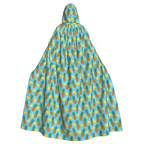 Luckily&Day Wikinger-Kostüm, Umhang mit frischem Ananas-Druck, für Herren und Damen, Halloween-Umhang, Cosplay, Zauberer, Hexe, Kapuzenmantel Luckily&Day Wikinger-Kostüm, Umhang mit frischem Ananas-Druck, für Herren und Damen, Halloween-Umhang, Cosplay, Zauberer, Hexe, Kapuzenmantel von Luckily&Day
