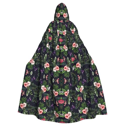 Luckily&Day Wikinger-Kostüm mit Blumenmuster, Umhang für Herren und Damen, Halloween-Umhang, Cosplay, Zauberer, Hexe, Kapuzenmantel Luckily&Day Wikinger-Kostüm mit Blumenmuster, Umhang für Herren und Damen, Halloween-Umhang, Cosplay, Zauberer, Hexe, Kapuzenmantel von Luckily&Day