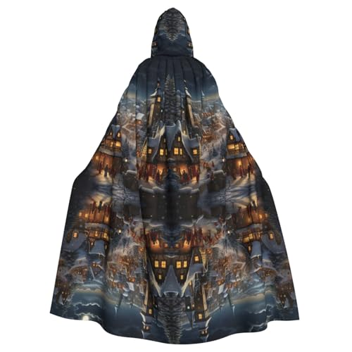 Luckily&Day Wikinger-Kostüm mit Weihnachtsdruck, Umhang für Herren und Damen, Halloween-Umhang, Cosplay, Zauberer, Hexe, Kapuzenmantel Luckily&Day Wikinger-Kostüm mit Weihnachtsdruck, Umhang für Herren und Damen, Halloween-Umhang, Cosplay, Zauberer, Hexe, Kapuzenmantel von Luckily&Day