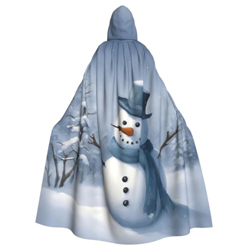 Luckily&Day Winter-Schneemann-Druck, Halloween-Umhang für Erwachsene, Cosplay, Zauberer, Hexe, Wikinger-Kostüm, Kapuzenumhang, übergroßer Hut Luckily&Day Winter-Schneemann-Druck, Halloween-Umhang für Erwachsene, Cosplay, Zauberer, Hexe, Wikinger-Kostüm, Kapuzenumhang, übergroßer Hut von Luckily&Day