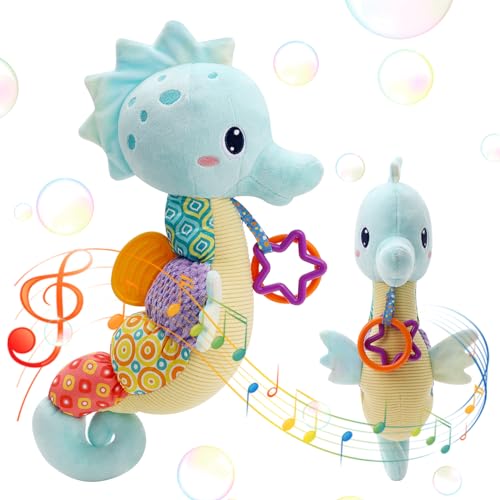 Luckits Multifunktionales Kleinkindspielzeug Buntes Baby Spielzeug mit Musik, Plüsch Seepferdchen zum Beißen, Greifen und Geräusche Machen für Neugeborene, Geburtstag, Weihnachten, Geschenk Luckits Multifunktionales Kleinkindspielzeug Buntes Baby Spielzeug mit Musik, Plüsch Seepferdchen zum Beißen, Greifen und Geräusche Machen für Neugeborene, Geburtstag, Weihnachten, Geschenk von Luckits