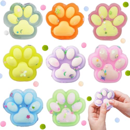 Lucktao 8 Stück Taba Squishy,Cat Paw Squishy,Fufu Squishy,Katzenpfoten Squishy,Cat Paw Squeeze Toy,Katzenpfoten Quetschspielzeug,für Erwachsene und Teenager, Stressabbau-Sensory-Spielzeuge Lucktao 8 Stück Taba Squishy,Cat Paw Squishy,Fufu Squishy,Katzenpfoten Squishy,Cat Paw Squeeze Toy,Katzenpfoten Quetschspielzeug,für Erwachsene und Teenager, Stressabbau-Sensory-Spielzeuge von Lucktao