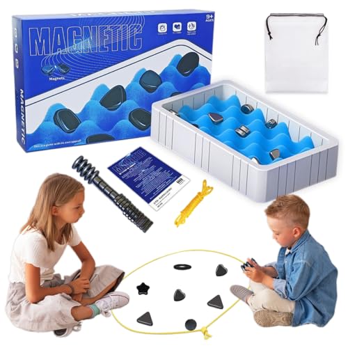 Lucktao Magnetisches Schachspiel,Magnetic Spiel,Tragbares Schach Magnetisch,Magnetspiel,Seilschachbrett Magnet Schach,Lustiges Magnetspiel Kinder,für Kinder Erwachsene Partyzubehör für Familientreffen von Lucktao