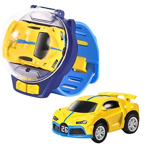 Ferngesteuertes Auto Uhr Spielzeug Auto Mini Remote Control Car Watch Toys Mit Wasserdichter Hülle USB Elektrisches Spielzeugauto 2,4 GHz USB Ladegerät RC Stunt Auto Für Jungen Mädchen Geschenke von Luckxing
