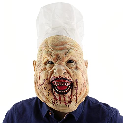 Luckxing 3 Pcs Halloween Cosplay Maske - Kopfbedeckung Kostü Requisiten | Realistische Halloween-Party-Kostü -Requisiten, Masken-Kostü -Requisiten, Gesichtsbedeckung, Terror, Cosplay, gruselige von Luckxing