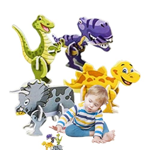 Luckxing 3D-Puzzle für Kinder, 3D-Tierpuzzle | 10 Stück lustiges zusammengebautes Puzzle | Pädagogische 3D-Puzzles, 3D-Puzzlespielzeug für Mädchen und Jungen, STEM-Puzzlemodelle für Geburtstag, von Luckxing