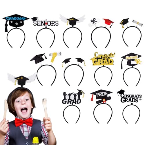 Luckxing Abschlusshut Stirnbandeinsatz, Abschlusshut Stirnband,12 Stück bequemes Abschlusshut Stirnband - Event & Party Supplies für College Senior Class Feiern Sie Kostümveranstaltungen Luckxing Abschlusshut Stirnbandeinsatz, Abschlusshut Stirnband,12 Stück bequemes Abschlusshut Stirnband - Event & Party Supplies für College Senior Class Feiern Sie Kostümveranstaltungen von Luckxing