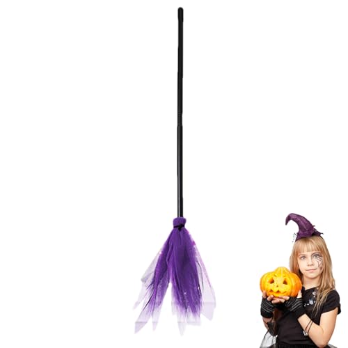 Luckxing Hexenbesen - Hexenbesen Für Halloween,Spielaccessoire Für Hexenhaus Bühnenauftritte Kostümpartys Cosplay Haustür Halloween Kostüme Luckxing Hexenbesen - Hexenbesen Für Halloween,Spielaccessoire Für Hexenhaus Bühnenauftritte Kostümpartys Cosplay Haustür Halloween Kostüme von Luckxing