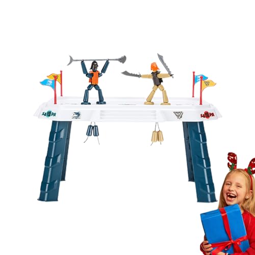 Luckxing Kleine Kampfspielzeuge - Kleines Kampfbrettspielzeug für 2 Spieler - Interaktives Kinder-Kampftischspielzeug, Schnurpuppen für Kinder, lustiges interaktives Puppenspiel von Luckxing