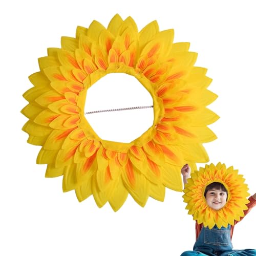 Luckxing Lustige Sonnenblumenkopfbedeckung, Sonnenblumenkostüm Kopfbedeckung | Party Hut Sonnenblumenkopf -Requisiten - Partydekorationen, Kostümzubehör für Performance Festival Luckxing Lustige Sonnenblumenkopfbedeckung, Sonnenblumenkostüm Kopfbedeckung | Party Hut Sonnenblumenkopf -Requisiten - Partydekorationen, Kostümzubehör für Performance Festival von Luckxing