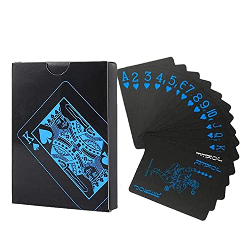 Luckxing Magische Pokerkarten,Lustige Zauberkarte mit Prägemuster | Deck-Pokerkarten, wasserfeste Karte, magische Requisiten, Geschenk für Anfänger und Profis von Luckxing