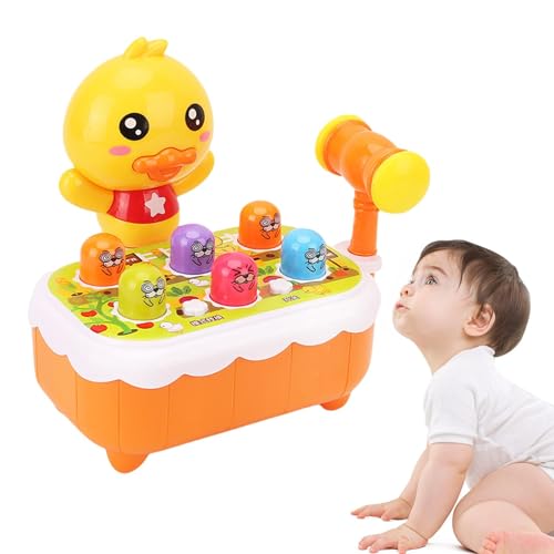 Luckxing Mini-Hamster-Memory-Spiel - Hämmerndes Spielspielzeug,Lern- und Entwicklungsspiel, Whack Mole Pounding Toy für Jungen, Mädchen, Kinder ab 2 Jahren von Luckxing