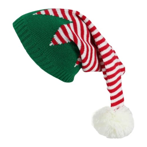 Luckxing Weihnachtsmannmützen, Weihnachtsstrickmütze - Elastische Winter-Weihnachtsmütze,Festliche Beanie-Mützen, Unisex-Weihnachtsmannmütze für Heiligabend, Versammlungen, Alltagskleidung Luckxing Weihnachtsmannmützen, Weihnachtsstrickmütze - Elastische Winter-Weihnachtsmütze,Festliche Beanie-Mützen, Unisex-Weihnachtsmannmütze für Heiligabend, Versammlungen, Alltagskleidung von Luckxing