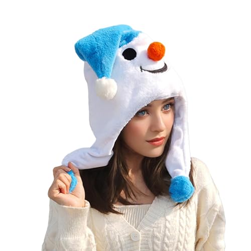 Luckxing Weihnachtsmützen für Erwachsene, Weihnachtsmützen - -Form-Plüsch- -Hüte,Weiche Neuheitshüte mit verstellbarem Kordelzug, Weihnachtsmützen für Feiertage, Partys, Luckxing Weihnachtsmützen für Erwachsene, Weihnachtsmützen - -Form-Plüsch- -Hüte,Weiche Neuheitshüte mit verstellbarem Kordelzug, Weihnachtsmützen für Feiertage, Partys, von Luckxing