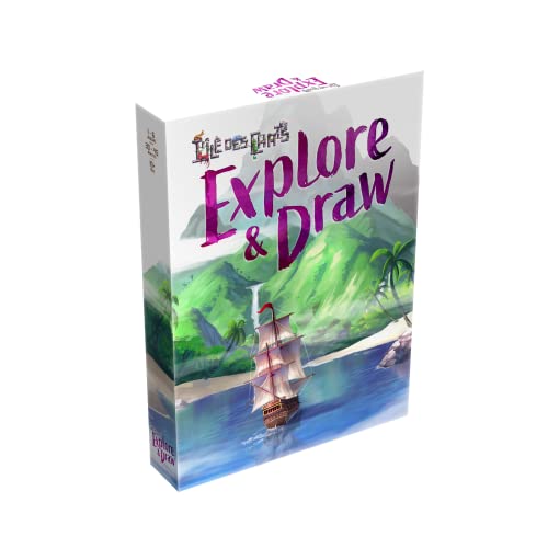 Lucky Duck Games - Die Insel der Katzen – Explore and Draw | französische Version | Brettspiel | Gesellschaftsspiel | ab 10 Jahren | 1-6 Spieler | 30-45 Minuten von Lucky Duck Games