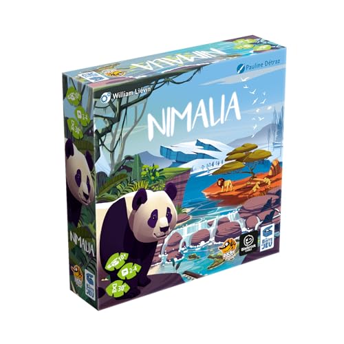 Nimalia Brettspiel,Strategiespiel mit Tiermotiven, Territoriumsbauspiel, lustiges Familienspiel für Kinder und Erwachsene, durchschnittliche Spielzeit 25-30 Minuten, hergestellt von Lucky Duck Games Nimalia Brettspiel,Strategiespiel mit Tiermotiven, Territoriumsbauspiel, lustiges Familienspiel für Kinder und Erwachsene, durchschnittliche Spielzeit 25-30 Minuten, hergestellt von Lucky Duck Games von Lucky Duck Games