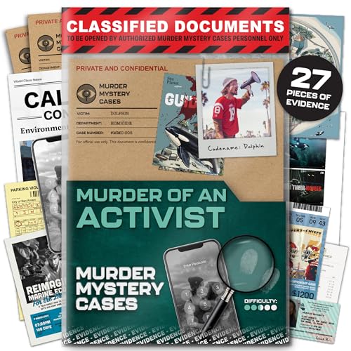 Lucky Egg Murder Mystery Cases - Murder of an Activist - Unsolved Murder Mystery Games für Erwachsene - Escape Room Spiel mit faszinierender Cold Case File - Detektivspiele, Kriminallösung, von Lucky Egg