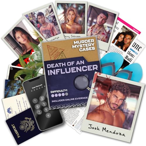 MMC Death of an Influencer – Fesselnde Mord-Rätselspiele für Erwachsene – Kriminalitäts-Detektivspiel mit realistischen Beweisen und Hinweisen – Cold Case Files Spiel für interaktives MMC Death of an Influencer – Fesselnde Mord-Rätselspiele für Erwachsene – Kriminalitäts-Detektivspiel mit realistischen Beweisen und Hinweisen – Cold Case Files Spiel für interaktives von Lucky Egg