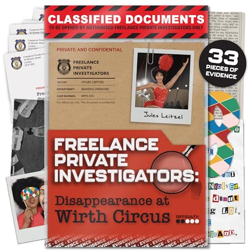 Unsolved Murder Mystery Game | FPI Mystery: Disappearance at Wirth Circus, Unsolved Case Game, Cold Case File, Crime Solving Detective Game | for Adults & Teens | Solo, 2 Player, or Group Board Game von Lucky Egg