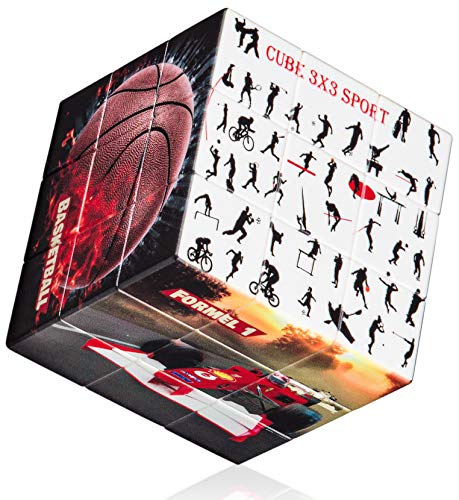Lucky Humans® Zauberwürfel 3x3 Sport Version -2021 Neues Modell- höherer Schwierigkeitsgrad mit schönerem Endergebnis, Speed Cube 3x3, Zauberwürfel Original, Magic Cube, Zauber Würfel von Lucky Humans