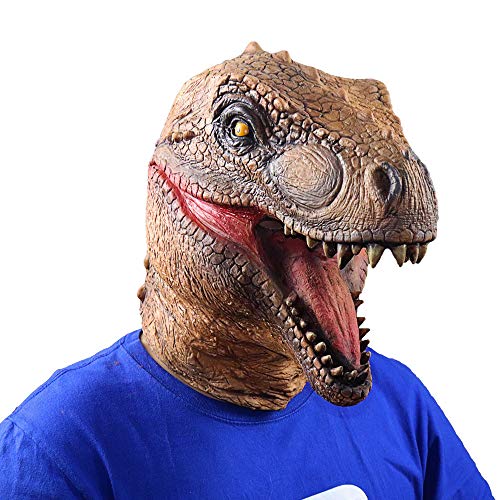 LuckyGGT Dinosauriermaske Weihnachten Halloween Horror Tyrannosaurus Rex Kopfbedeckung Kostüm Party Requisiten LuckyGGT Dinosauriermaske Weihnachten Halloween Horror Tyrannosaurus Rex Kopfbedeckung Kostüm Party Requisiten von LuckyGGT