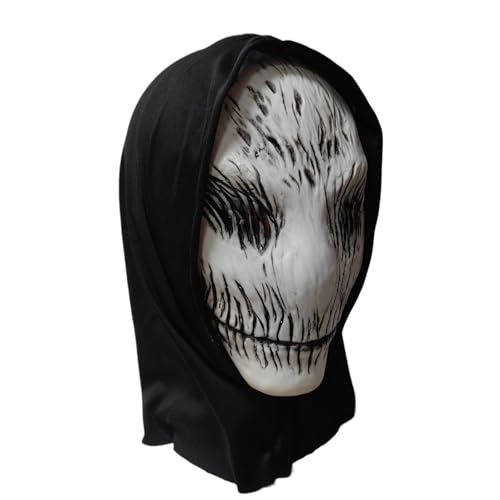 LuckyGGT Geistermaske Cosplay Halloween Lächelmaske Kopfbedeckung Maskerade Dekoration Kopfbedeckung von LuckyGGT