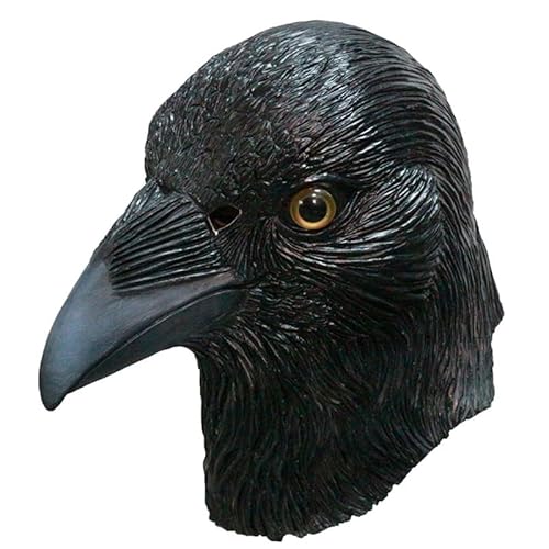 LuckyGGT Halloween Karneval Krähe Maske Tier realistische Vogel Kopf bedeckung Bar Party Prom Requisiten LuckyGGT Halloween Karneval Krähe Maske Tier realistische Vogel Kopf bedeckung Bar Party Prom Requisiten von LuckyGGT