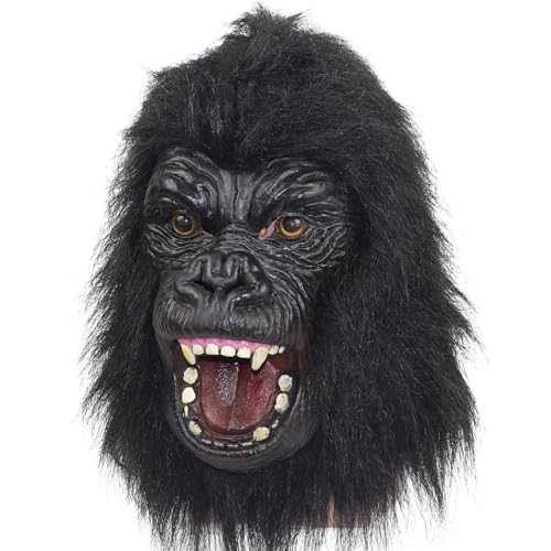 LuckyGGT Halloween Schimpanse King Kong Tanzparty Schießszene Kopfbedeckung Maske LuckyGGT Halloween Schimpanse King Kong Tanzparty Schießszene Kopfbedeckung Maske von LuckyGGT