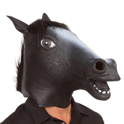 LuckyGGT Pferdekopfmaske Maskerade Party Lustige Halloween Kopfbedeckung von LuckyGGT