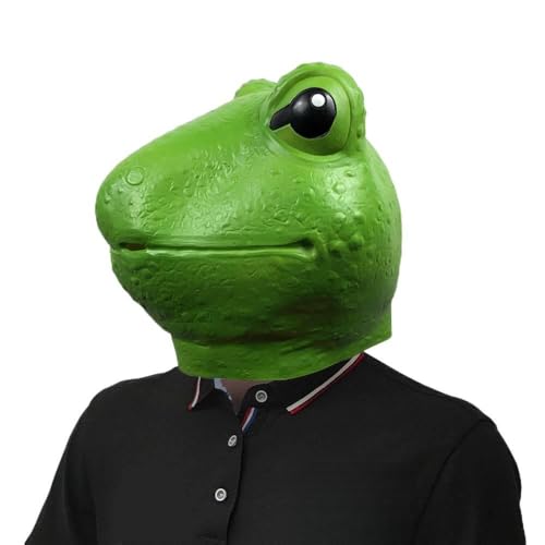 LuckyGGT Süßer Frosch Lustige Tierkopfbedeckung Maskerade Maske Halloween Festival Party Performance Requisiten LuckyGGT Süßer Frosch Lustige Tierkopfbedeckung Maskerade Maske Halloween Festival Party Performance Requisiten von LuckyGGT