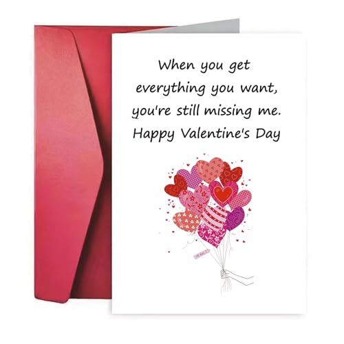 LuckymyliXY Lustige Liebeskarten, Valentinstagsgeschenk für Ehemann, Ehefrau, Freund, Freundin, Geschenk für Geliebte, Ihn, Liebe, Ballon LuckymyliXY Lustige Liebeskarten, Valentinstagsgeschenk für Ehemann, Ehefrau, Freund, Freundin, Geschenk für Geliebte, Ihn, Liebe, Ballon von LuckymyliXY