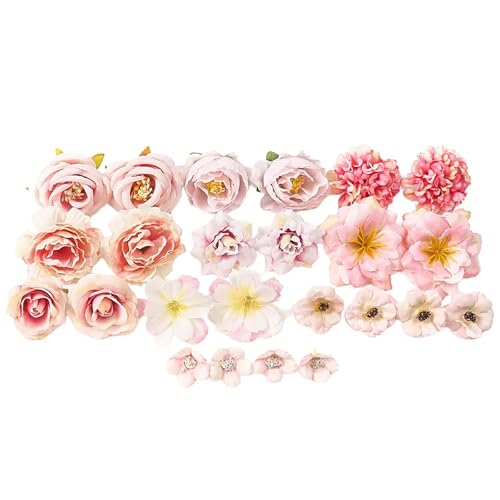 Luckywaqng 1 Set Künstliche Blumen Graduation Cap Dekorationen DIY Verschiedene Blumen Aufkleber Glitter Anzahl Brief Aufkleber DIY-Kunst (A, L) von Luckywaqng