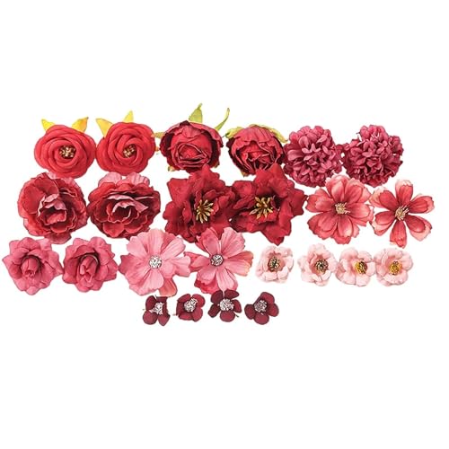 Luckywaqng 1 Set Künstliche Blumen Graduation Cap Dekorationen DIY Verschiedene Blumen Aufkleber Glitter Anzahl Brief Aufkleber DIY-Kunst (B, L) von Luckywaqng