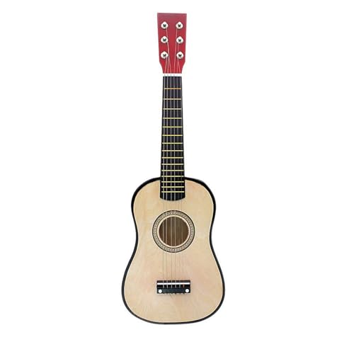 Luckywaqng 21 Inch Classical Guitar 6 String Folk Acoustic Kids Beginners Guitar Musical Instrument Small Guitar for Beginner and Children Random Color Lernuhren (B, One Size) von Luckywaqng